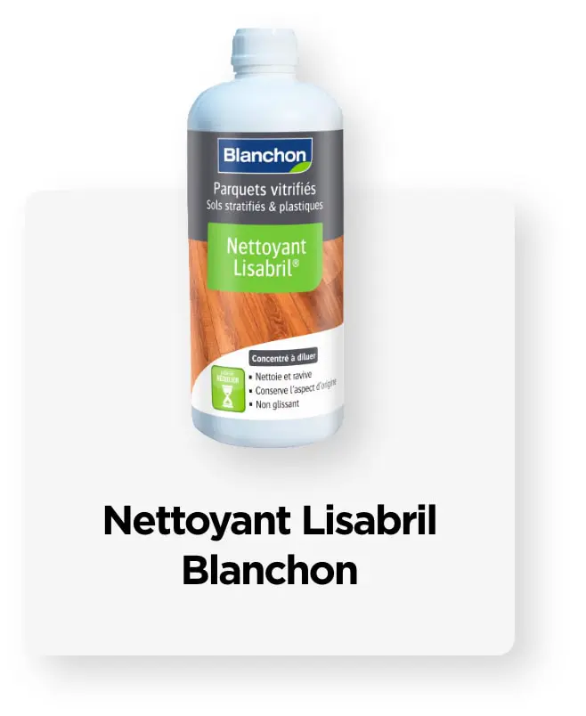 Entretien parquet verni avec le nettoyant lisabril