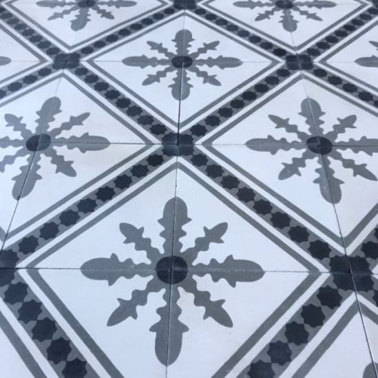 Carreaux de ciment - motif flocon