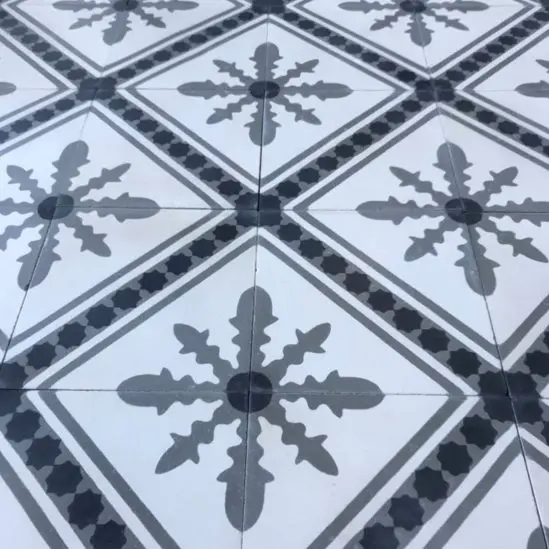 Carreaux de ciment - motif flocon