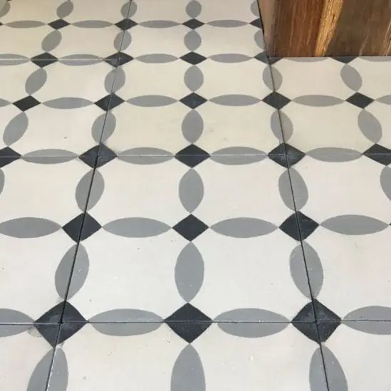 Carreaux de ciment - motif losange
