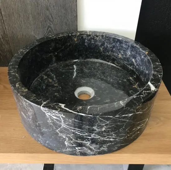 Vasque Marbre noir - cylindrique