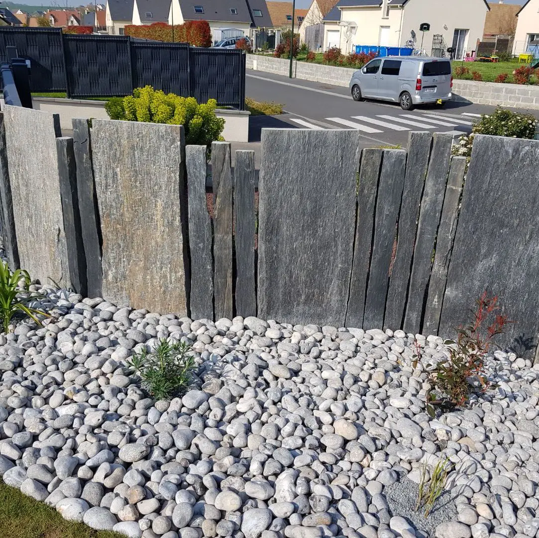 Pas Japonais en ardoise pour jardin et terrasse 50x80 cm - 1 unité