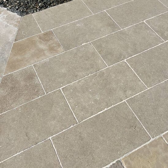 Dallage rectangulaire argos beige en longueurs libres