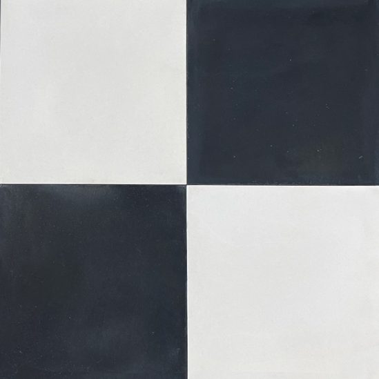 carreau de ciment noir et blanc