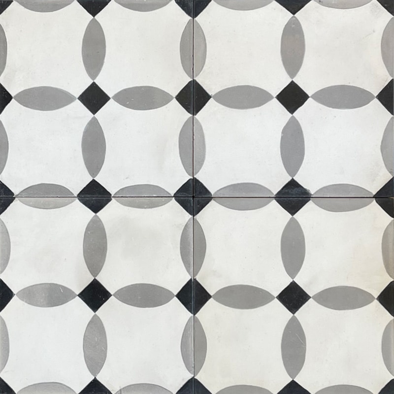 Carreaux de ciment motif losange l Carreaux de ciment l Pierre et