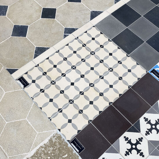 Carreaux de ciment - motif losange