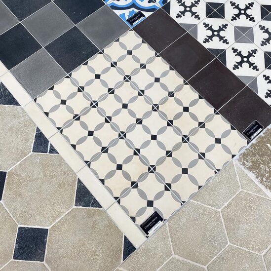Carreaux de ciment - motif losange