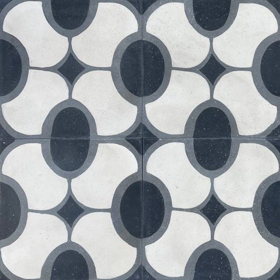 carreau de ciment motif ovale