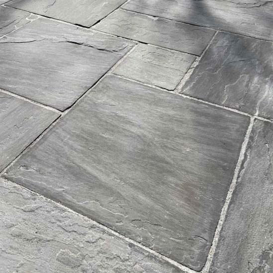 dallage grès gris clivé