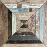 Panneau vintage muticolore