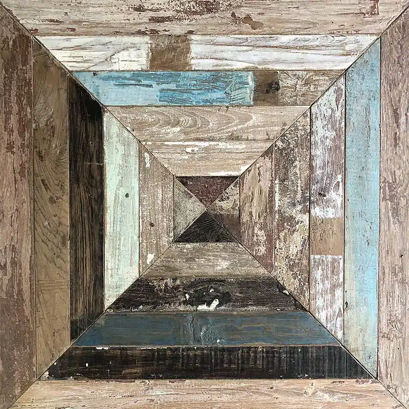 Panneau vintage muticolore