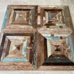 Panneaux de parquet vintage format 70x70 cm