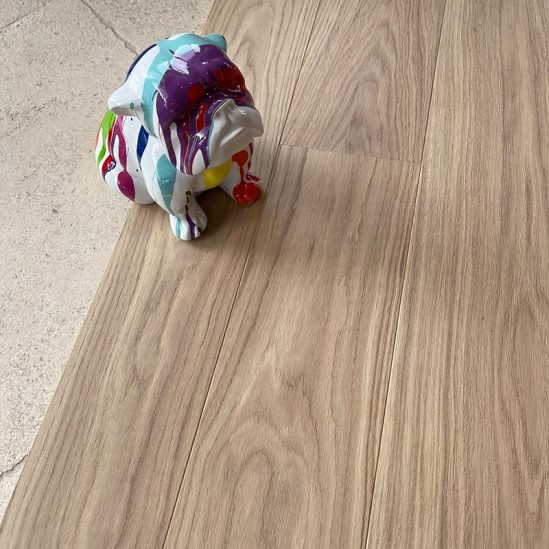 parquet blanc clair contrecolle huile