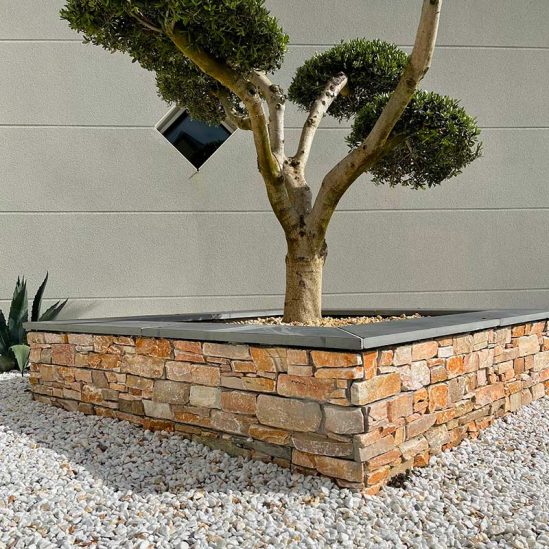 Parement Quartzite - dorado extrarustique