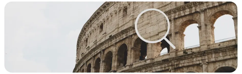 Origine du travertin le Colisée à Rome