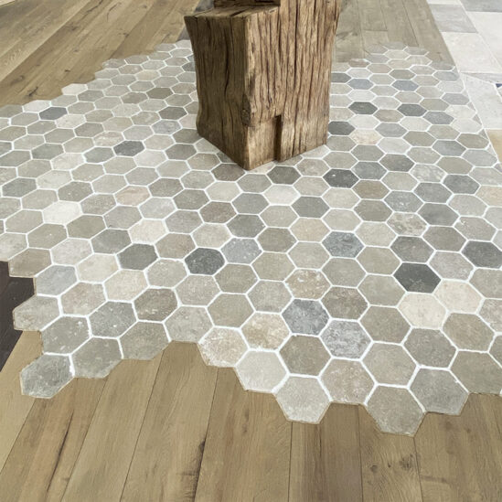 Dallage Hexagonal Bergerac - vieilli