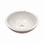 vasque ronde marbre blanc