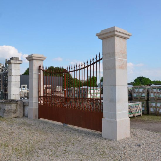 Paire de pilier Patrimoine - rustique