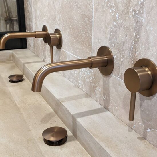 Double vasque Mera beige - rectangle