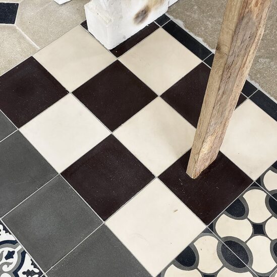 Carreaux de ciment - uni blanc