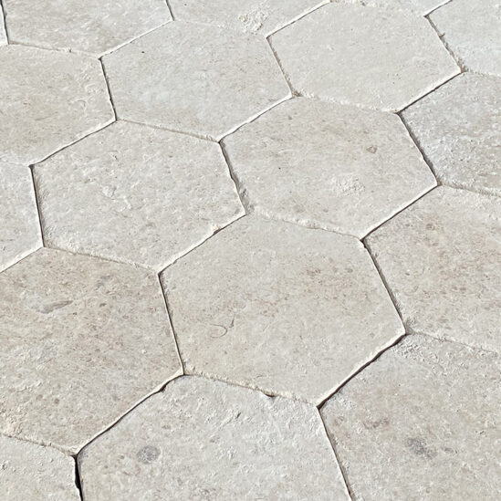 Dallage Noblesse Hexagone - patiné