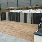 Terrasse sur plot avec notre Grès cérame Abéa miel