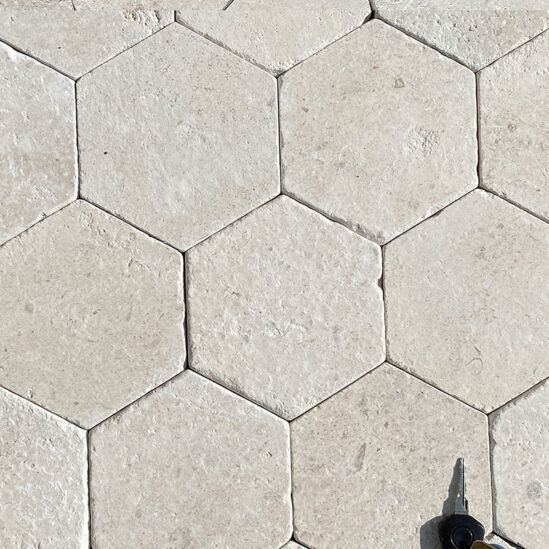 Dallage Noblesse Hexagone - patiné