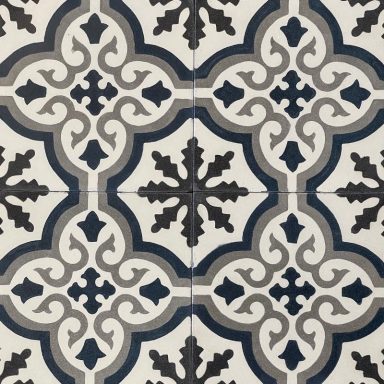 Carreaux de ciment - motif céleste