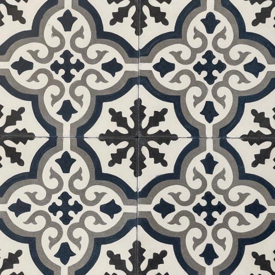 Carreaux de ciment - motif céleste