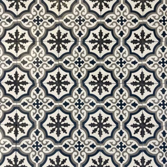 carreaux de ciment céleste
