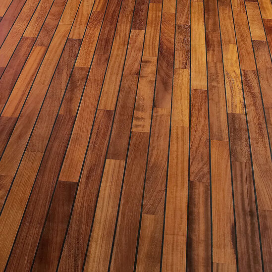 Parquet Pont de bateau - iroko