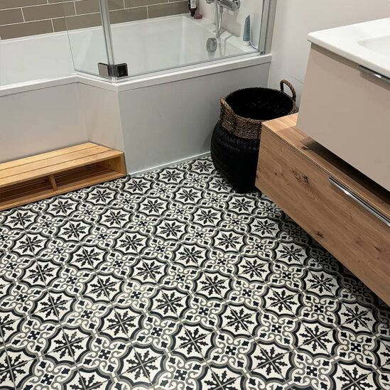 Carreaux de ciment - motif céleste