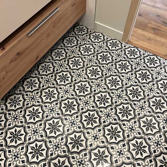 Carreaux de ciment - motif céleste