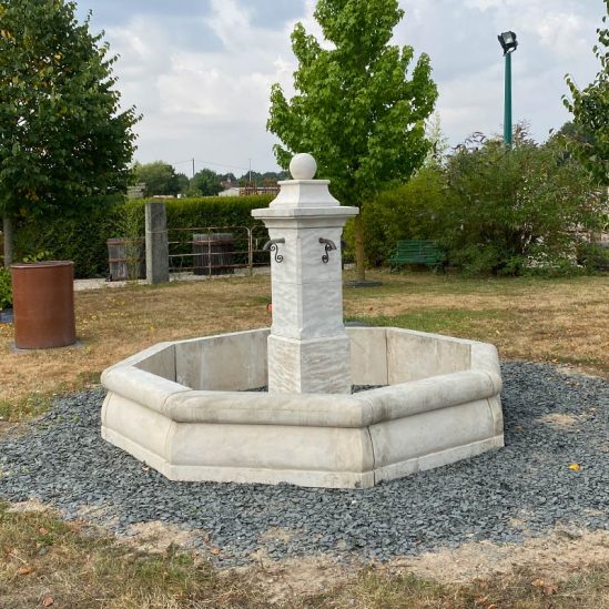 Fontaine Patrimoine octogone ⌀280cm- rustique