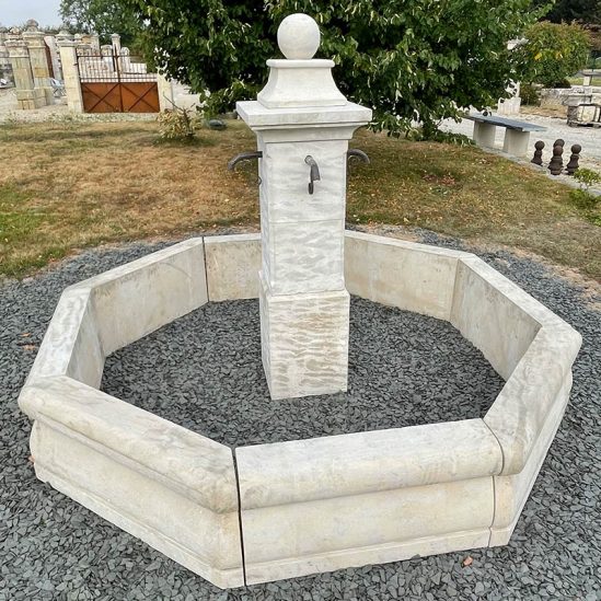 Fontaine Patrimoine octogone ⌀280cm- rustique