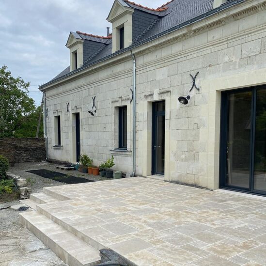 Dallage Mera beige Métisse - vieilli