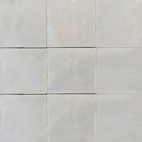 Zellige marocain couleur Blanc fes en format 10x10 cm