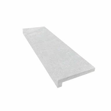 Margelle Mera gris en L - sablé brossé