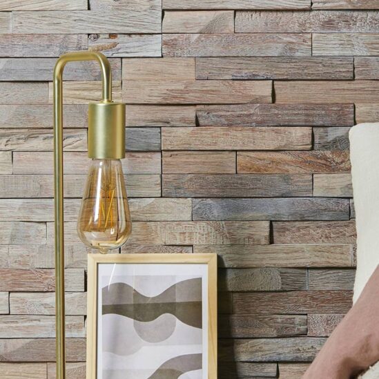 Mur en plaquette de parement en bois Beach