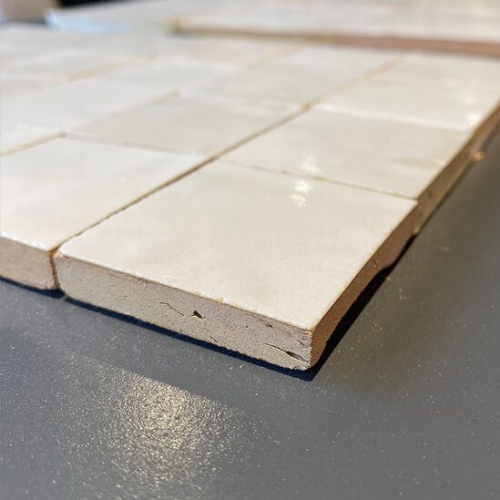 Zellige marocain Blanc Fes - 5 x 5 cm
