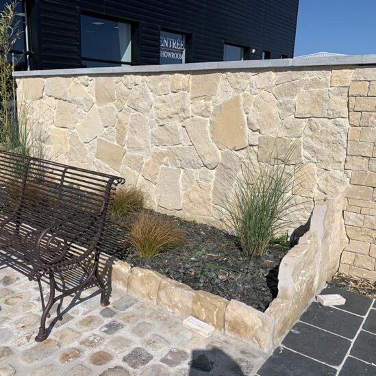 Parement Patrimoine brut - forme libre