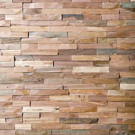 Mur en plaquette de parement en bois Chalet