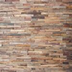 Mur en plaquette de parement en bois flotté
