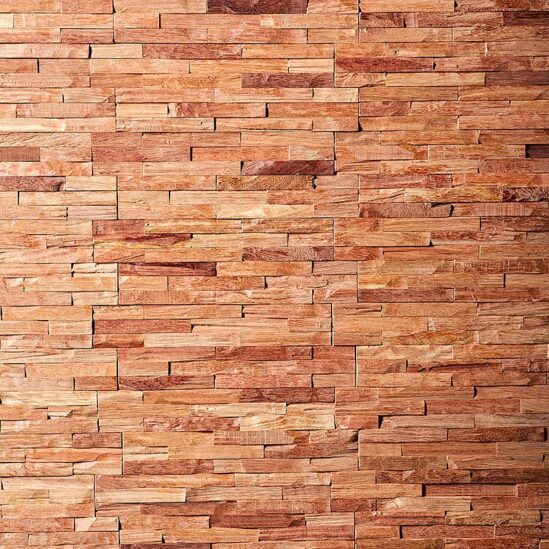 Mur en plaquette de parement en bois Wood