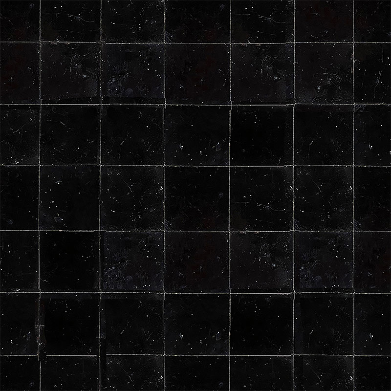 Zellige marocain Noir – 5 x 5 cm