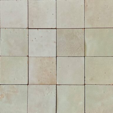 Zellige marocain Vert Tilleul - 5 x 5 cm