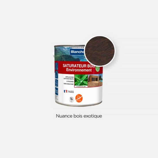 Saturateur bois environnement bois exotique Blanchon