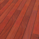 Exemple de pose de terrasse Padouk