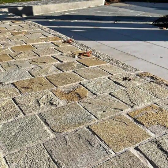 Pavés Grès Kandla Beige - clivé