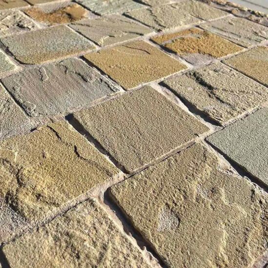 Pavés Grès Kandla Beige - clivé